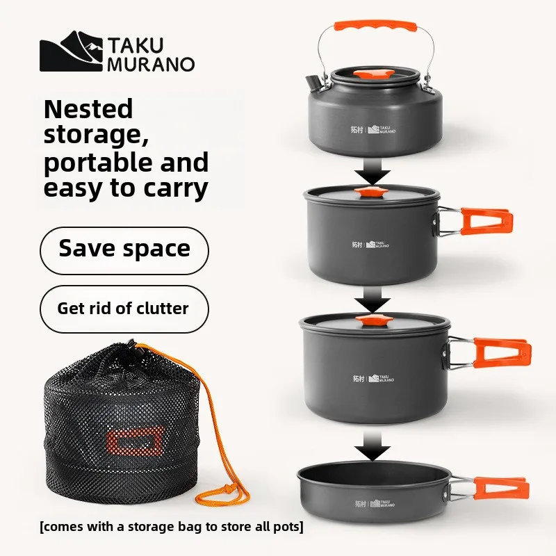 Quality Camping Cooking Set - Hoge kwaliteit buitenserviesset Campingkookset Campingkookgerei Reisservies