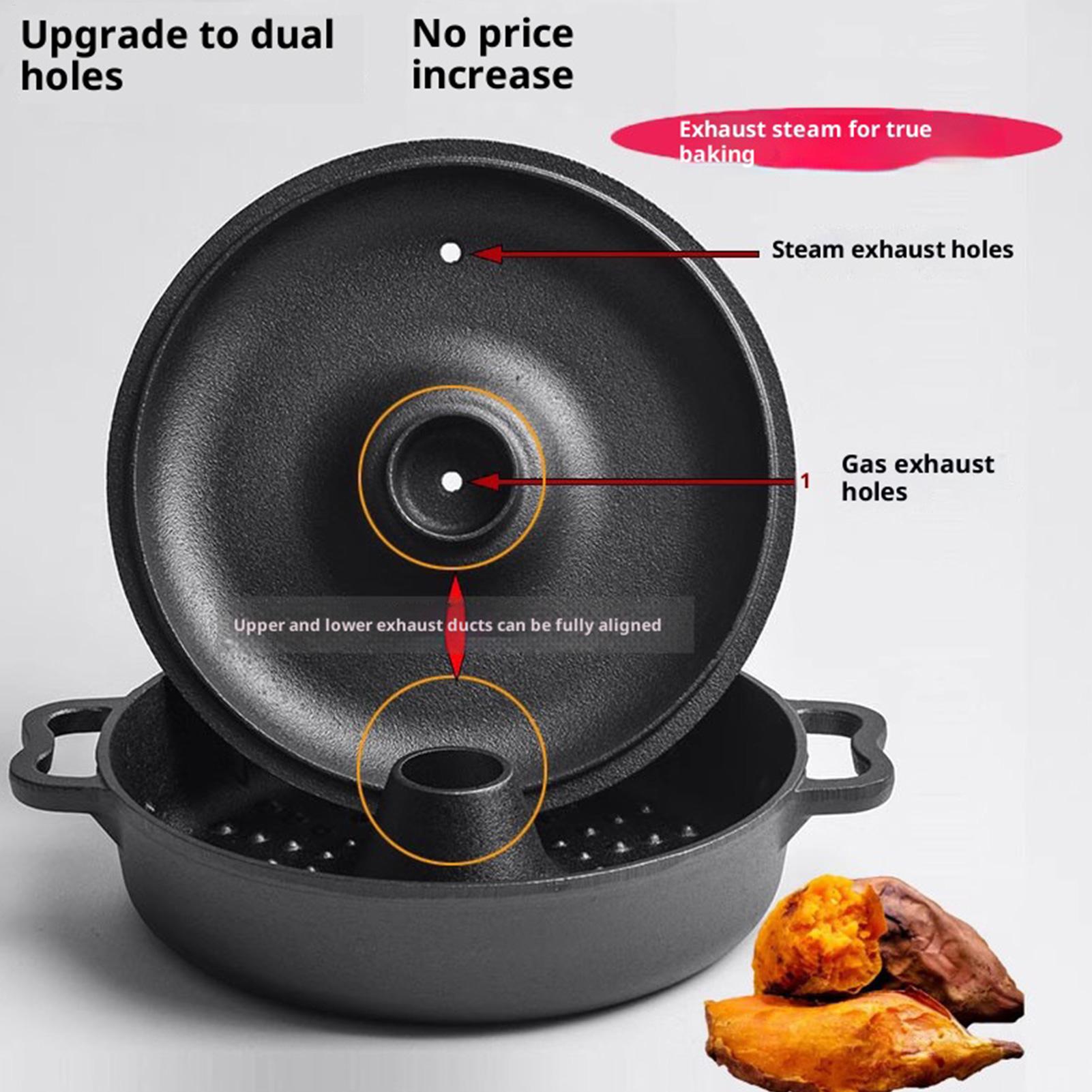 Camp Dutch Oven Cast - Gietijzeren ketel voor koken, zwaar uitgevoerd,
