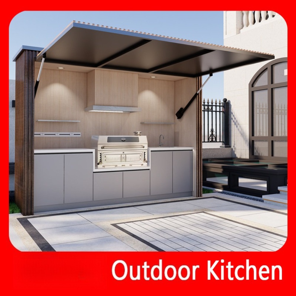 Camping Cooking Dining Set - # Mobiele buitenkeuken eiland opvouwbare BBQ