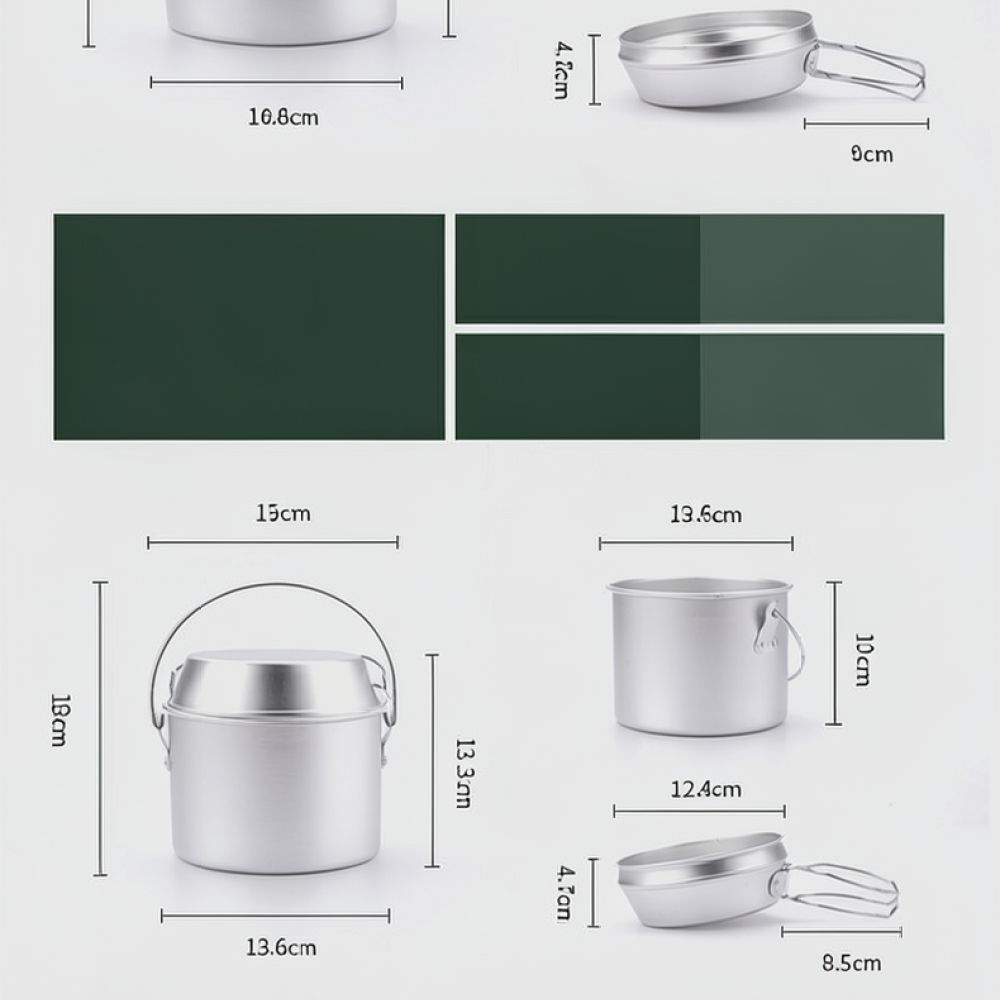 Outdoor picknick aluminium koo - Camping Cooking Dining Set recensie en prijs