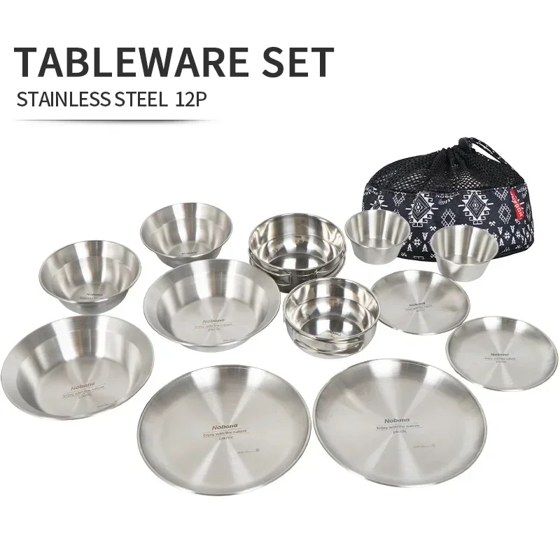 CLS&NOBANA 12-delige buitenser - Camping Cooking Dining Set recensie en prijs