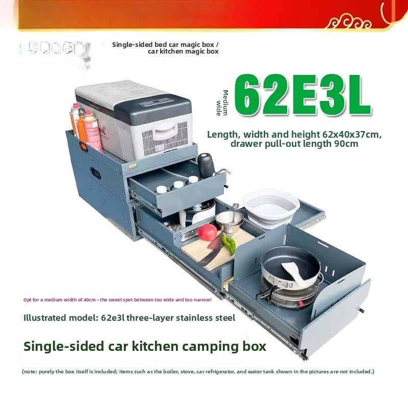Draagbare achterklepkeuken & o - Camping Cooking Organizer recensie en prijs